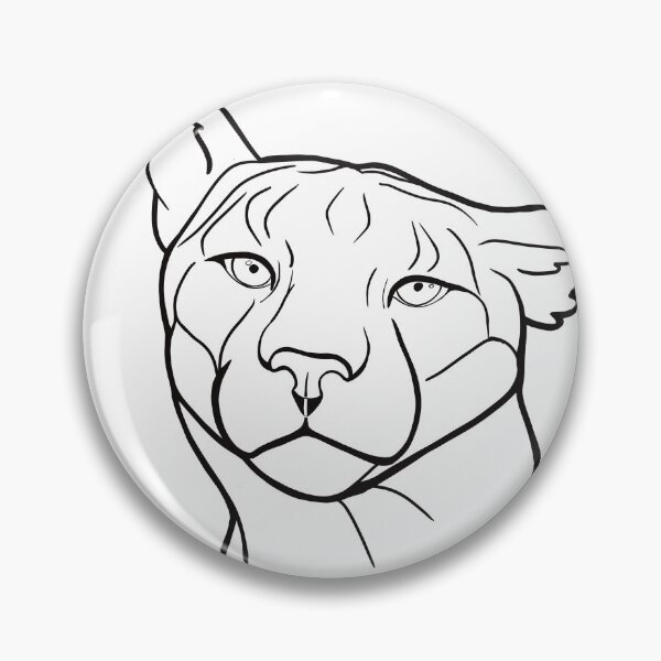 Item preview, Sassy Puma Portrait Black designed and sold by Kaytertrib.