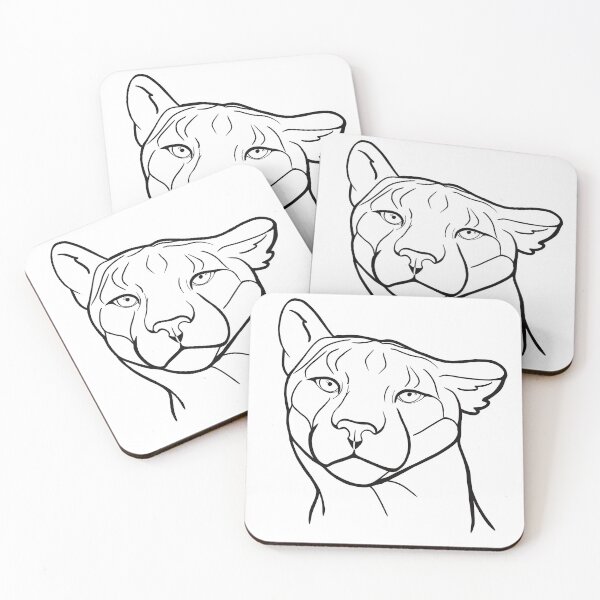 Item preview, Sassy Puma Portrait Black designed and sold by Kaytertrib.