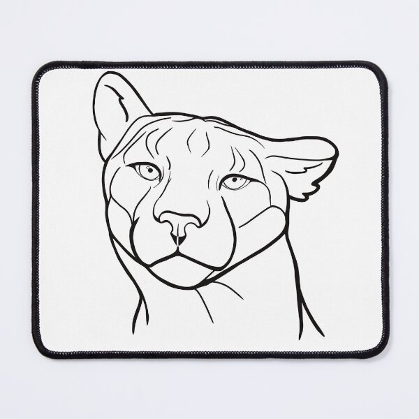 Item preview, Sassy Puma Portrait Black designed and sold by Kaytertrib.
