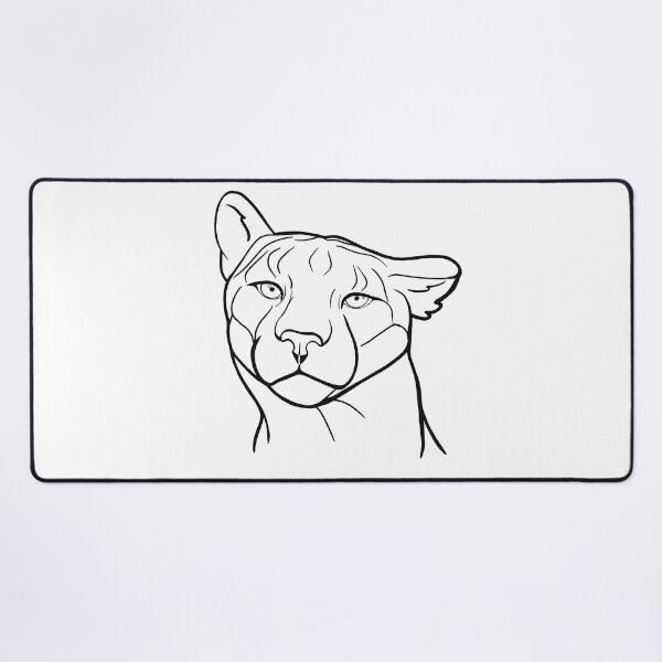 Item preview, Sassy Puma Portrait Black designed and sold by Kaytertrib.