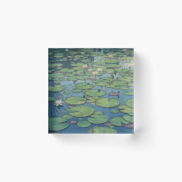 Item preview, Monet Water Lilies Ukiyo-e Japanese Woodblock Mashup designed and sold by Vandy Fullam.