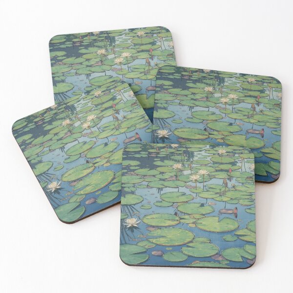 Item preview, Monet Water Lilies Ukiyo-e Japanese Woodblock Mashup designed and sold by Vandy Fullam.