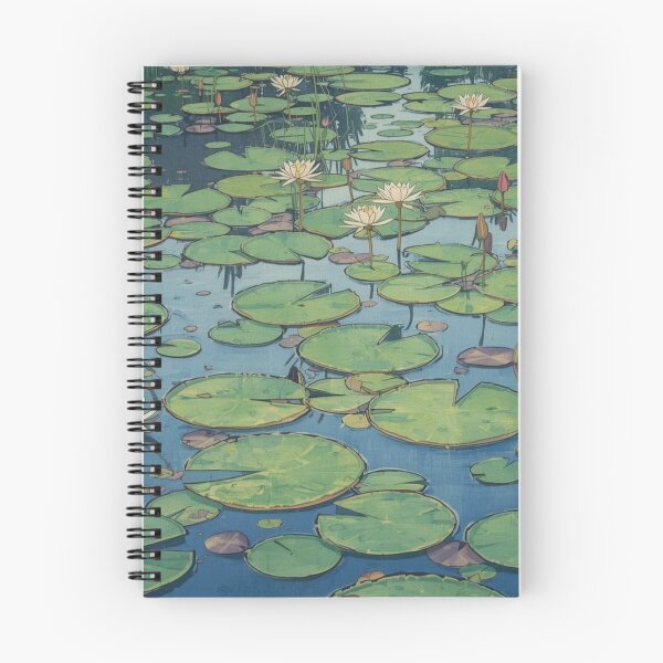 Item preview, Monet Water Lilies Ukiyo-e Japanese Woodblock Mashup designed and sold by Vandy Fullam.