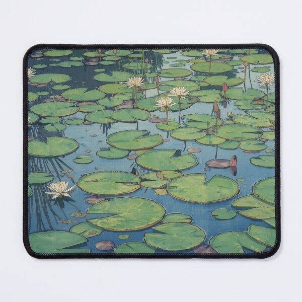 Item preview, Monet Water Lilies Ukiyo-e Japanese Woodblock Mashup designed and sold by Vandy Fullam.