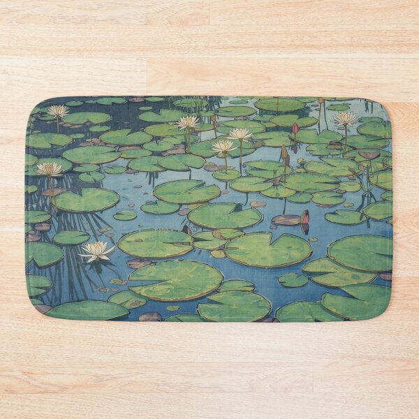 Item preview, Monet Water Lilies Ukiyo-e Japanese Woodblock Mashup designed and sold by Vandy Fullam.