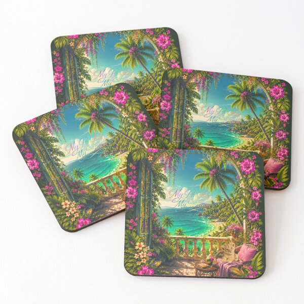 Item preview, My Paradise, My Dream – Tropical Balcony Aesthetic designed and sold by Aimetoi.