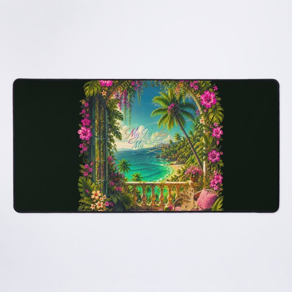 Item preview, My Paradise, My Dream – Tropical Balcony Aesthetic designed and sold by Aimetoi.
