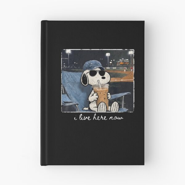 Item preview, Snoopy I Live Here Now Coffee Lover Baseball Fan designed and sold by phoebelevine.