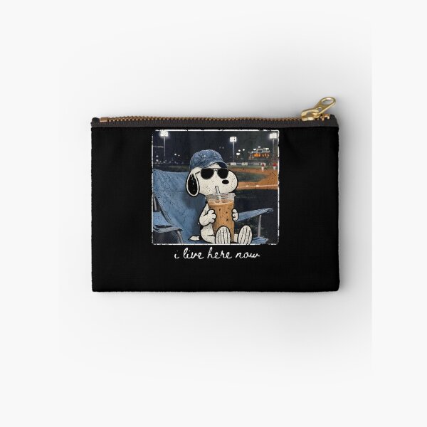 Item preview, Snoopy I Live Here Now Coffee Lover Baseball Fan designed and sold by phoebelevine.