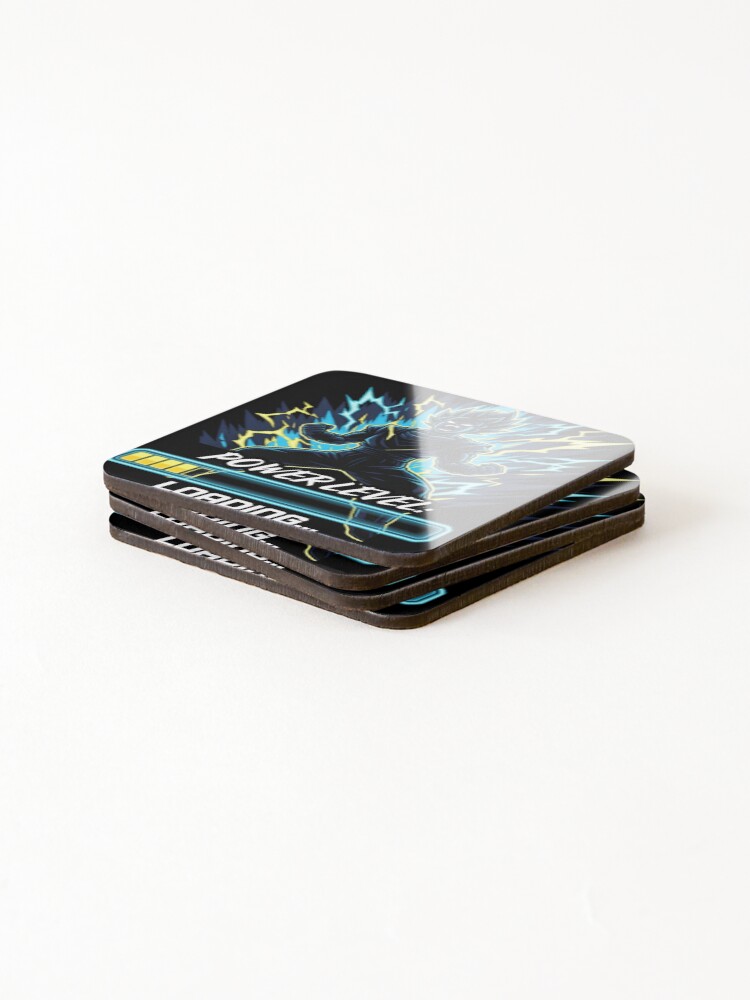 Thumbnail 4 of 5, Coasters (Set of 4), Power Level Loading designed and sold by RealChango.