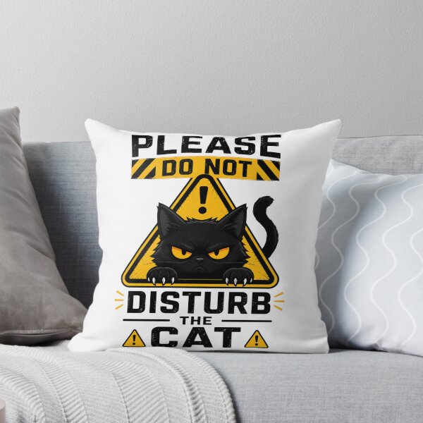 Item preview, Angry black cat Do not disturb T-SHIRT designed and sold by ModernPaws.