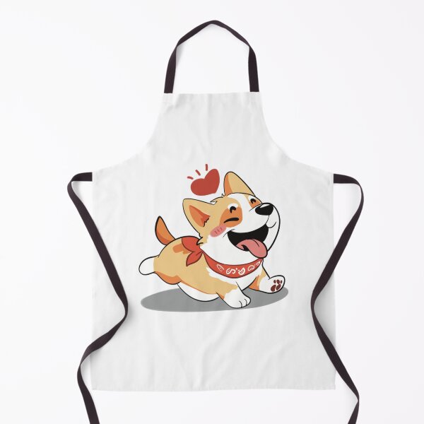Item preview, Puppy With Heart Illustration Playful Corgi Art designed and sold by CuteCotgiStudio.