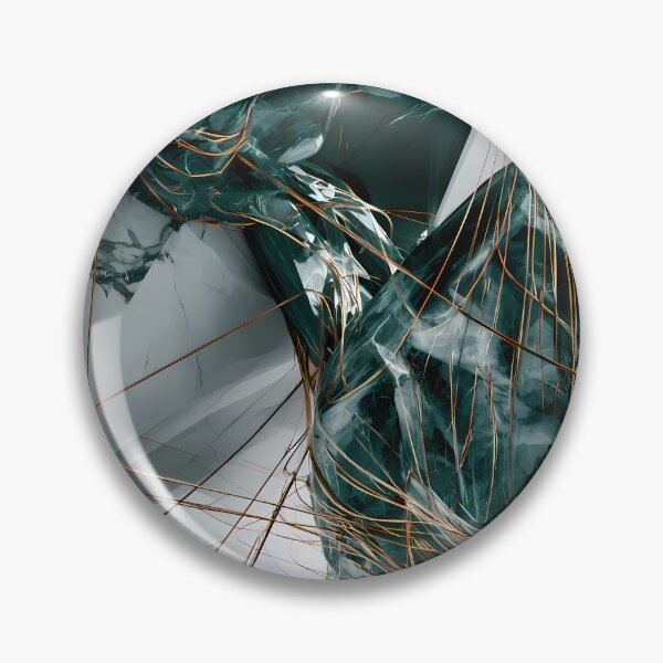 Item preview, Emerald Gold Marble Portrait designed and sold by CosmicGlyph.