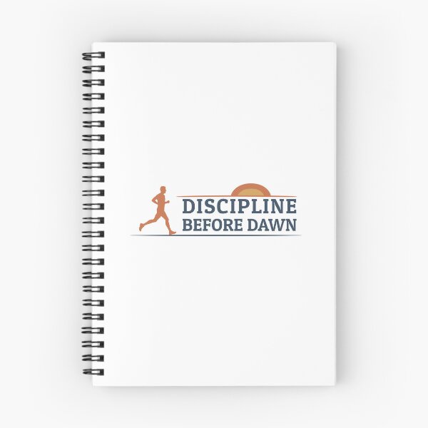 Item preview, Discipline Before Dawn – Minimal Early Morning Running Sticker designed and sold by Morning-Miles-Co.