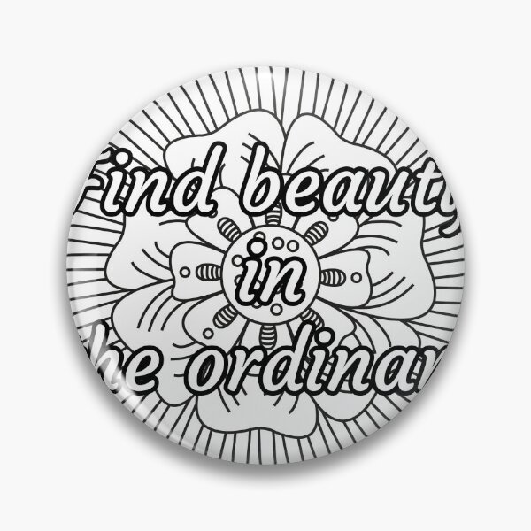 Item preview, Mandala Coloring Page - Find Beauty in the Ordinary - Positive Mindset designed and sold by BreathAndColor.