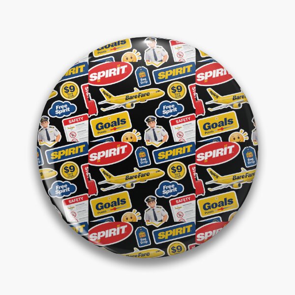 Item preview, Spirit Airlines Bare Fare Sticker Pack | $9 Fare Club | Free Spirit Goals Points | Funny Aviation Sticker Bundle | Budget Airline Humor Decal Set designed and sold by Yasmine Mohammed.
