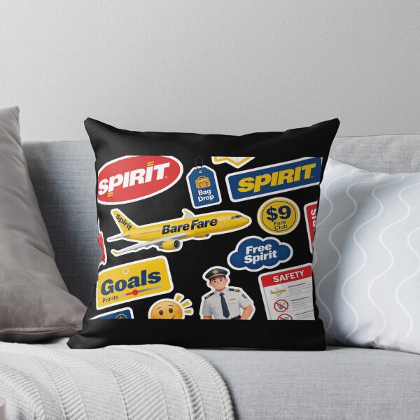 Item preview, Spirit Airlines Bare Fare Sticker Pack | $9 Fare Club | Free Spirit Goals Points | Funny Aviation Sticker Bundle | Budget Airline Humor Decal Set designed and sold by Yasmine Mohammed.
