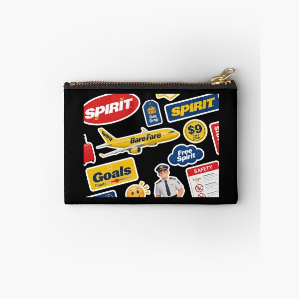 Item preview, Spirit Airlines Bare Fare Sticker Pack | $9 Fare Club | Free Spirit Goals Points | Funny Aviation Sticker Bundle | Budget Airline Humor Decal Set designed and sold by Yasmine Mohammed.
