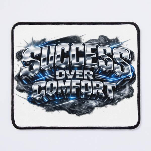Item preview, Success Over Comfort 3D Effect Extruded Lettering Bold Depth Typography designed and sold by Bamimu Merch.