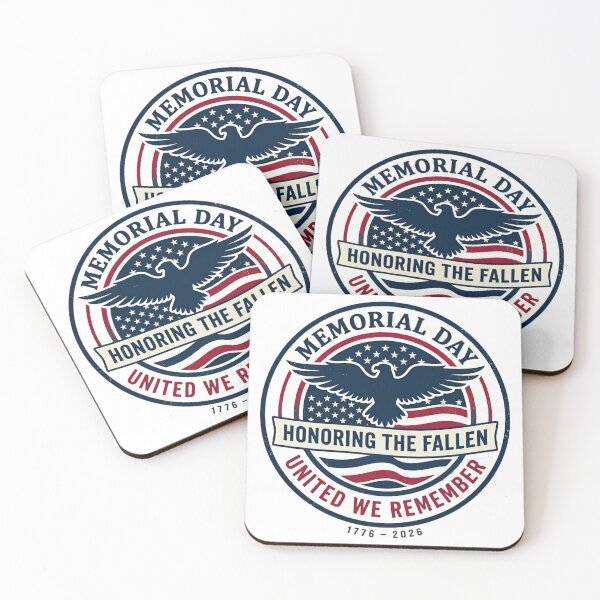 Item preview, Memorial Day 2026 Honoring the Fallen United We Remember Patriotic Eagle Vintage Design designed and sold by NeelusShop.
