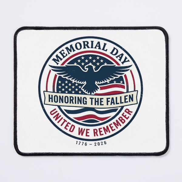 Item preview, Memorial Day 2026 Honoring the Fallen United We Remember Patriotic Eagle Vintage Design designed and sold by NeelusShop.