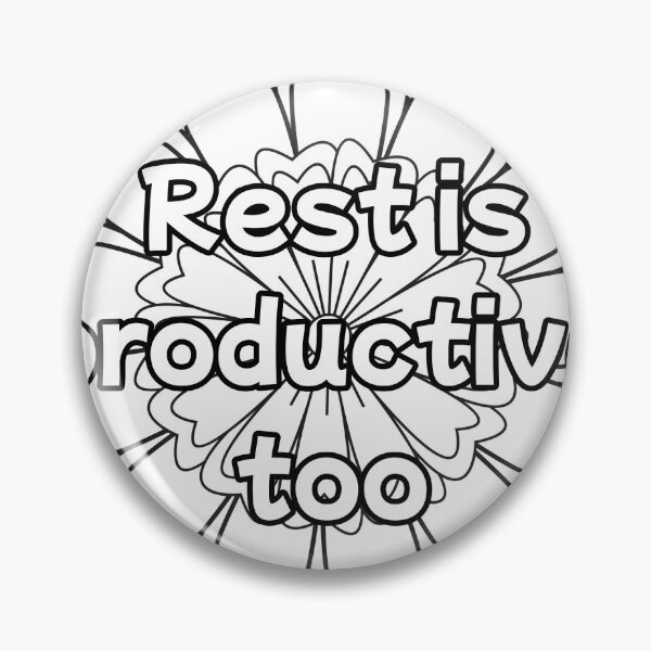 Item preview, Mandala Coloring Page - Rest Is Productive Too - Self Care Printable designed and sold by BreathAndColor.