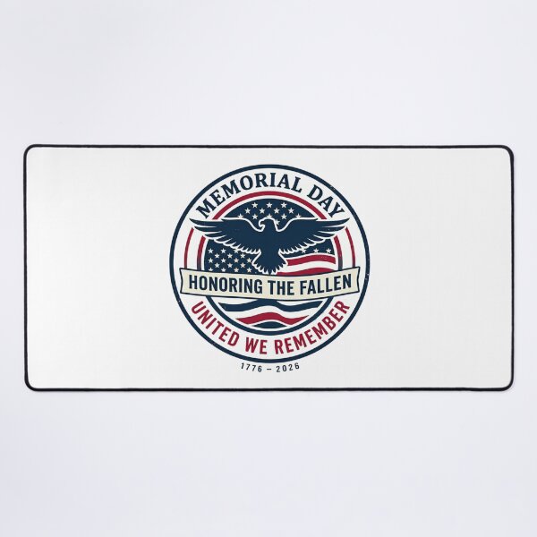 Item preview, Memorial Day 2026 Honoring the Fallen United We Remember Patriotic Eagle Vintage Design designed and sold by NeelusShop.