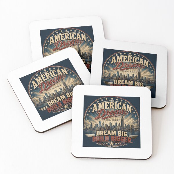 Item preview, The American Dream City Skyline Art Design designed and sold by TheGiggleGrid.