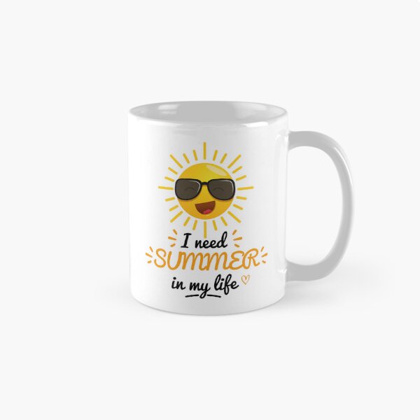 Item preview, I Need Summer In My Life Funny Sunshine Vacation Design designed and sold by WordPlayStudio.