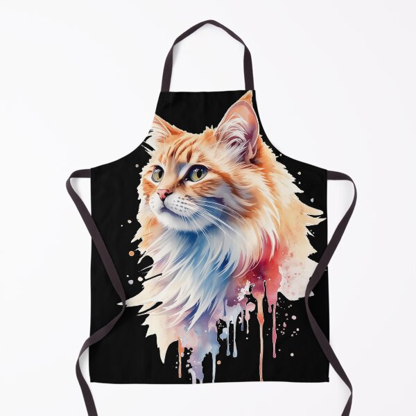 Item preview, Soft Watercolor Cat | Pastel Kitty with Artistic Paint Splashes designed and sold by Biedroneczka.