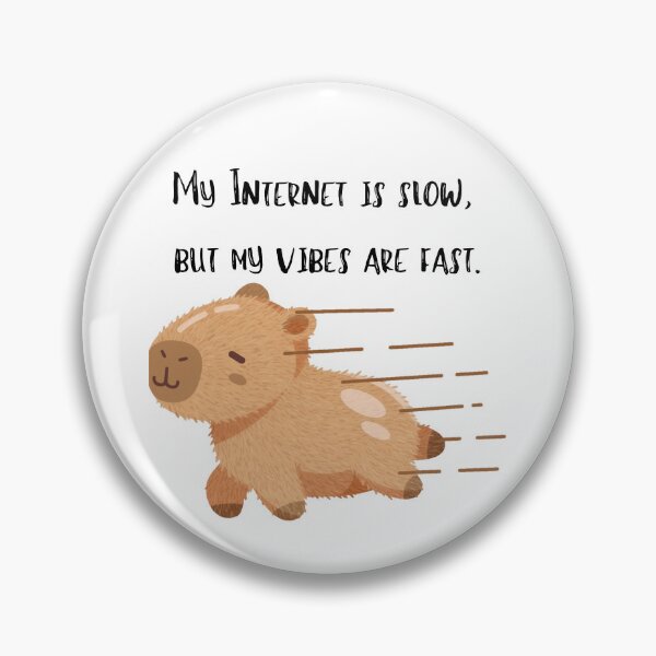 Item preview, My Internet Is Slow Capybara Funny Logo designed and sold by logowannawear.