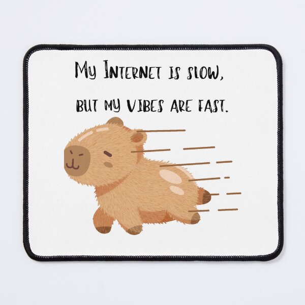 Item preview, My Internet Is Slow Capybara Funny Logo designed and sold by logowannawear.