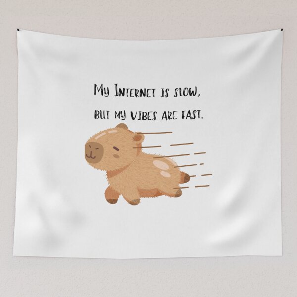 Item preview, My Internet Is Slow Capybara Funny Logo designed and sold by logowannawear.