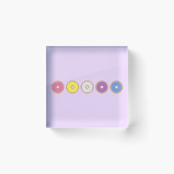 Item preview, Bigender Pixel Pride Donuts designed and sold by Lilac-Cat.
