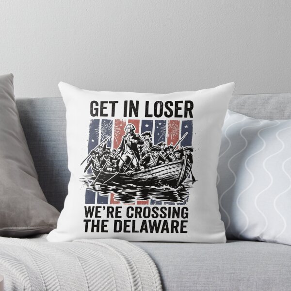 Item preview, 4th of July Get in Loser We're Crossing The Delaware Tee, Patriotic Vintage USA Retro America Art Graphic Tee designed and sold by AsturShop.