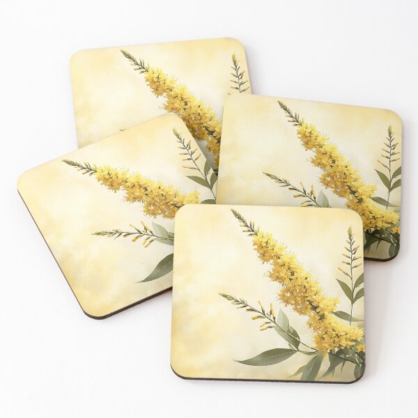 Item preview, Kentucky Goldenrod Wildflower Yellow Botanical Art designed and sold by daila70.