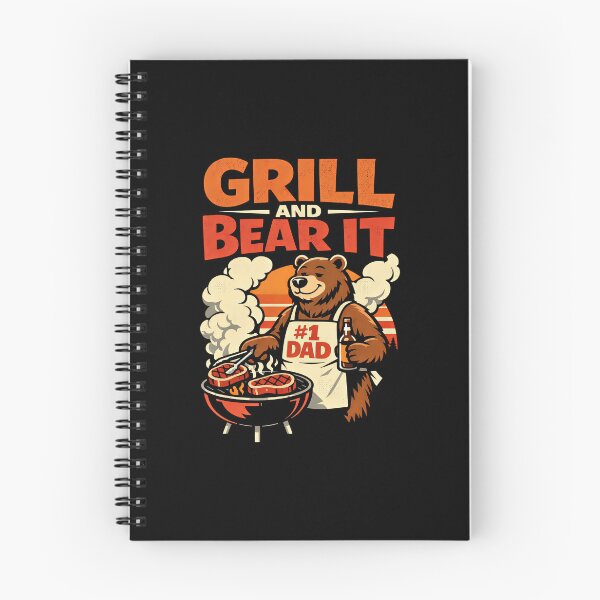 Item preview, Funny Dad Grill And Bear It Barbecue BBQ Joke designed and sold by elderberry.