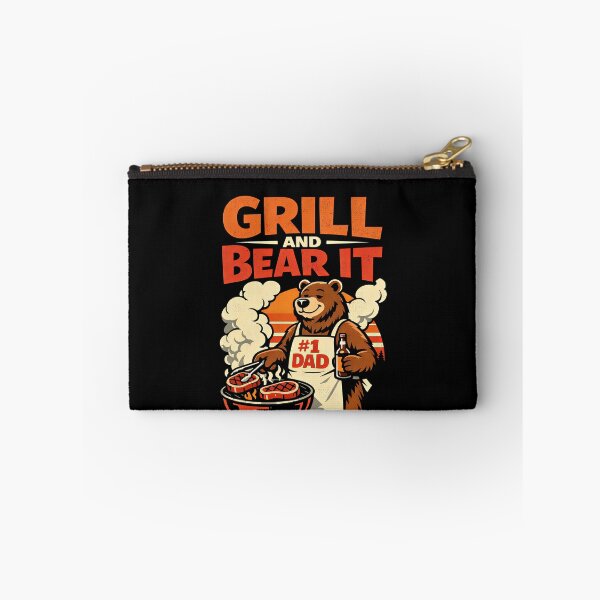 Item preview, Funny Dad Grill And Bear It Barbecue BBQ Joke designed and sold by elderberry.