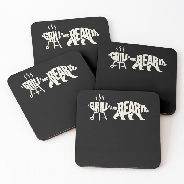 Item preview, Grill And Bear It Funny Dad Father Papa Barbecue Joke designed and sold by elderberry.