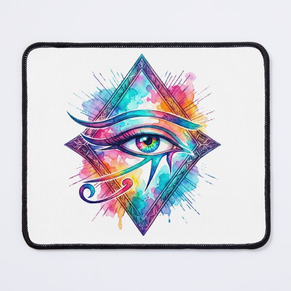 Item preview, Colorful Watercolor Eye of Horus - Ancient Egyptian Protection Art designed and sold by GulfSignature.