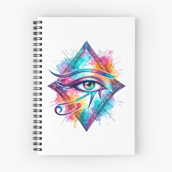 Item preview, Colorful Watercolor Eye of Horus - Ancient Egyptian Protection Art designed and sold by GulfSignature.