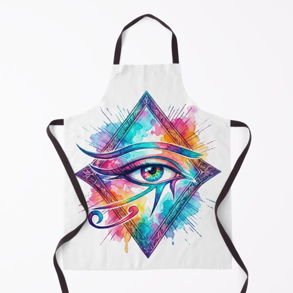 Item preview, Colorful Watercolor Eye of Horus - Ancient Egyptian Protection Art designed and sold by GulfSignature.