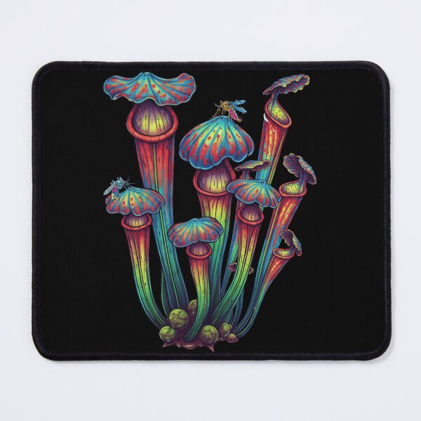 Item preview, Psychedelic Pitcher Plant Carnivorous Botanical Neon Art designed and sold by HoshisWorld2018.