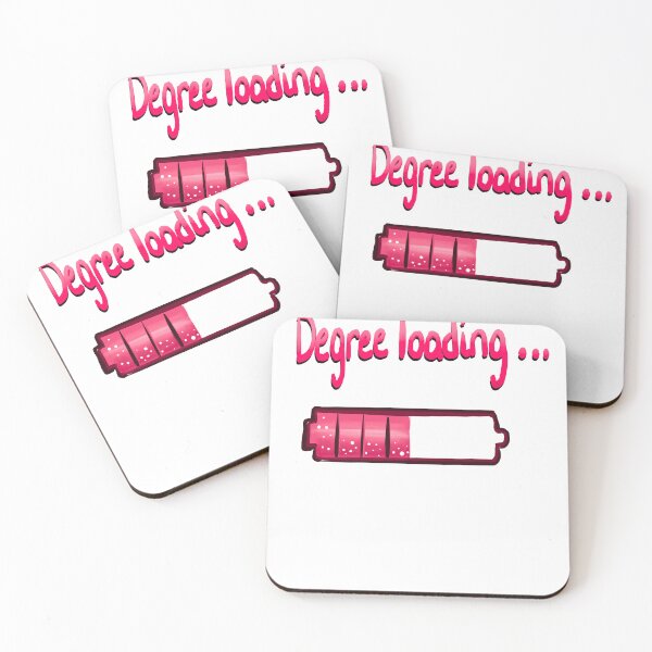 Item preview, Degree loading Progress bar for Grad Graduation College Student in pink coquette aesthetic  designed and sold by Artonmytee.