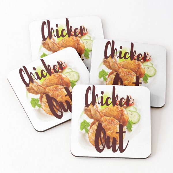 Item preview, Chicken Out – Funny Coward Humor designed and sold by PrashaDesigns.