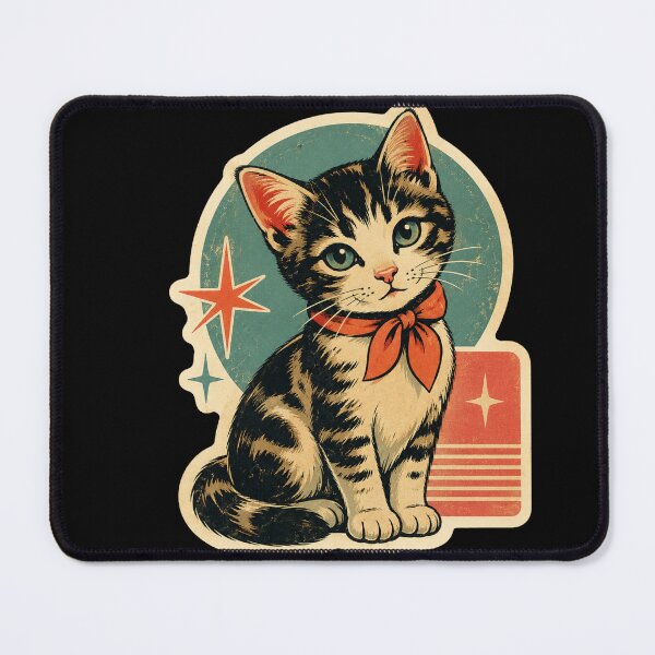 Item preview, Vintage Mid-Century Modern Kitten designed and sold by Euphoric Girls Store.