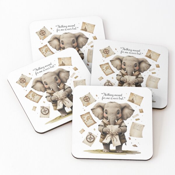 Item preview, Nothing Meant For Me Is Ever Lost Vintage Elephant Dark Academia designed and sold by AQUILAKREO.