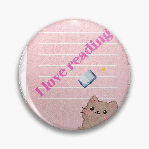 Item preview, "I Love Reading" Cute Cat & Stationery Aesthetic designed and sold by simranart111.