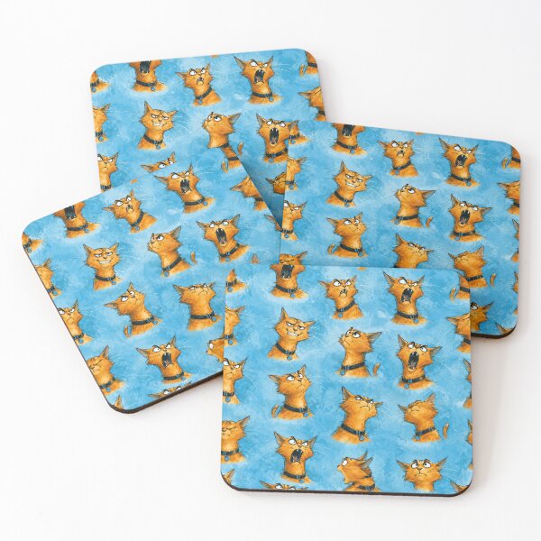 Item preview, Cats emotions - Aesthetic Pattern Print Design for fabrics designed and sold by Just4Sinners.