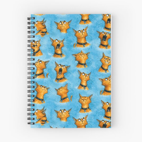 Item preview, Cats emotions - Aesthetic Pattern Print Design for fabrics designed and sold by Just4Sinners.